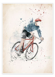 Wandbild  Fahrradfahren - Balazs Solti