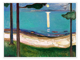 Wandbild  Mondlicht - Edvard Munch