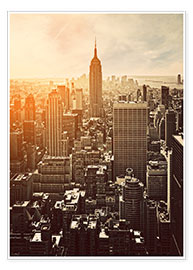 Poster  Sonnenuntergang in Manhattan, New York