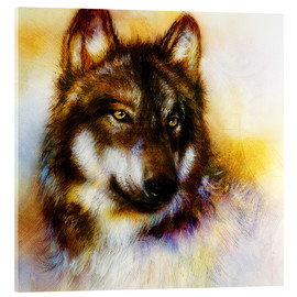 Acrylglasbild  Wolf