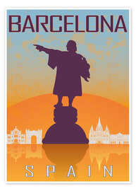 Poster Barcelona - Kolumbus