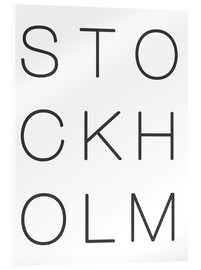 Acrylglasbild  Stockholm minimalistisch - Finlay and Noa