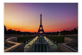 Poster Eiffelturm Paris