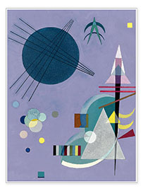 Wandbild  Violett Grün - Wassily Kandinsky