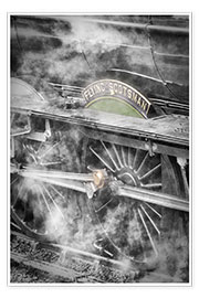 Poster  Die fliegende Scotsman-Dampflokomotive - John Potter