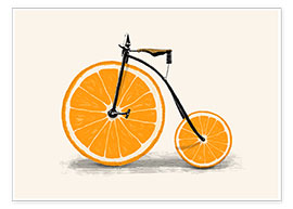 Poster Orangen-Rad