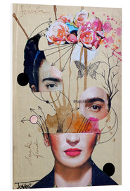 Hartschaumbild  Frida Kahlo für Anfänger - Loui Jover