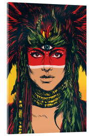 Acrylglasbild  Aztekische Göttin - Paola Morpheus