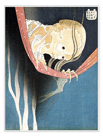 Wandbild  Rachegeist - Katsushika Hokusai