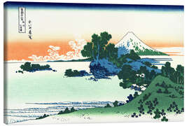 Leinwandbild  Shichiri-Strand in der Provinz Sagami - Katsushika Hokusai
