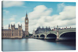 Leinwandbild  LONDON, Big Ben und Westminster-Brücke - rclassen
