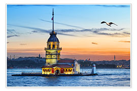 Wandbild  Maidens Tower am Bosporus