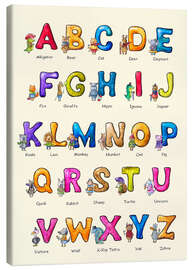 Leinwandbild  Englisches Alphabet für Kinder - Elena Schweitzer