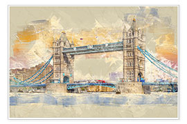 Poster London Tower Bridge