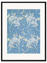 Gerahmter Kunstdruck  Tulpen - William Morris