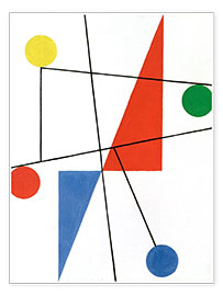 Poster Komposition mit Punkten und Linien