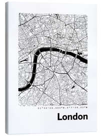 Leinwandbild  Stadtplan von London - 44spaces